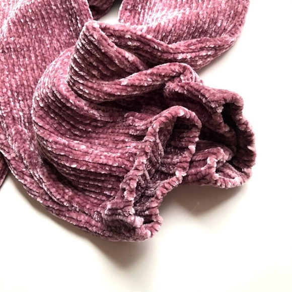 Orvis Chenille Long Chunky Knit Sweater Rose Pink - Picture 12 of 14